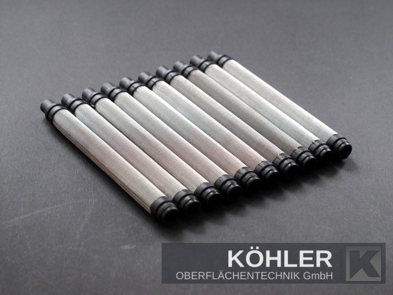 10x Airless Pistolenfilter für Wagner 65 Mesh schwarz