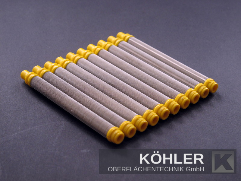 WAGNER 10x Airless Pistolenfilter, 100 Mesh gelb - FFM2004F10