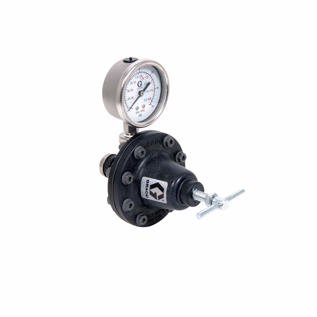 GRACO Original Materialregler, niedriger Druck, wenig Gewicht, Manometer - 236450