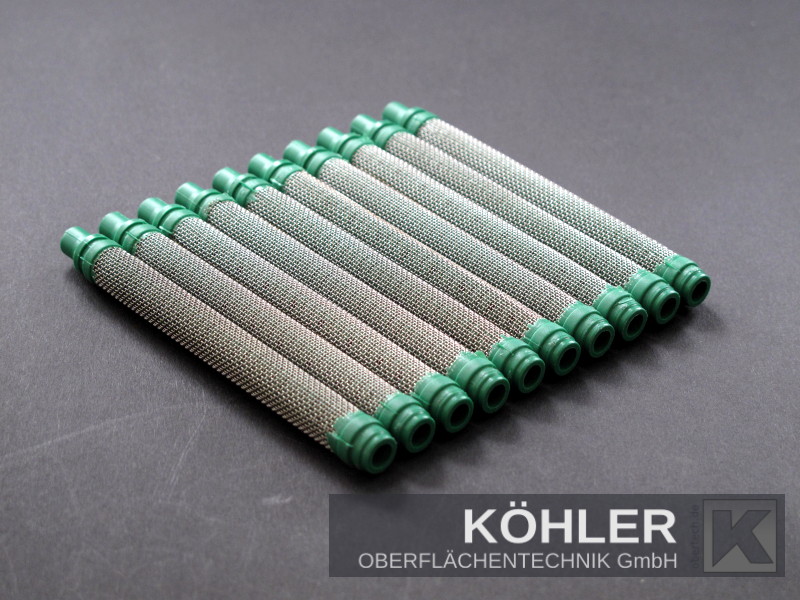10x Airless Pistolenfilter für Wagner 30 Mesh grün