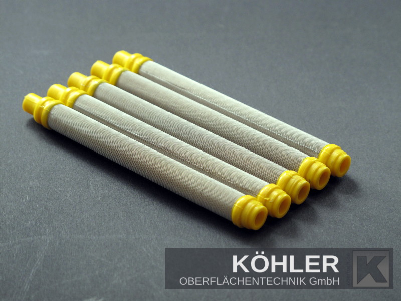 5x Airless Pistolenfilter für Wagner 100 Mesh gelb