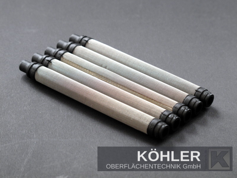 5x  Airless Pistolenfilter für Wagner 65 Mesh schwarz